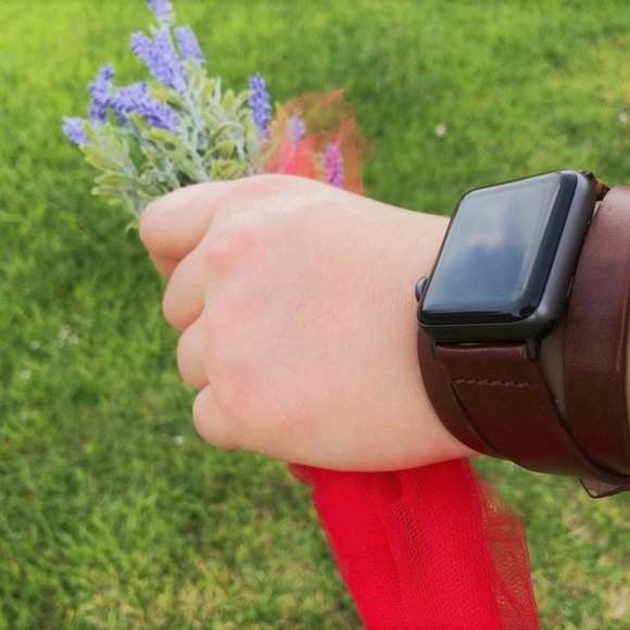 Double Tour Watch Band,Genuine Leather Watch Band